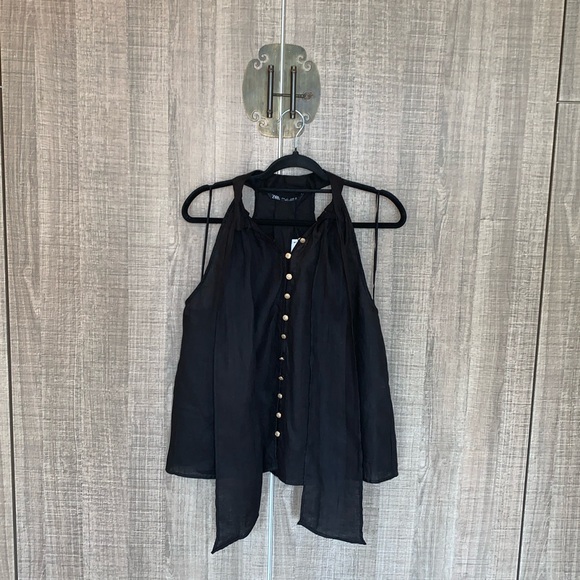 Zara‎ Linen Blouse - Picture 1 of 17